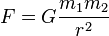 Newton's Gravity Formula
